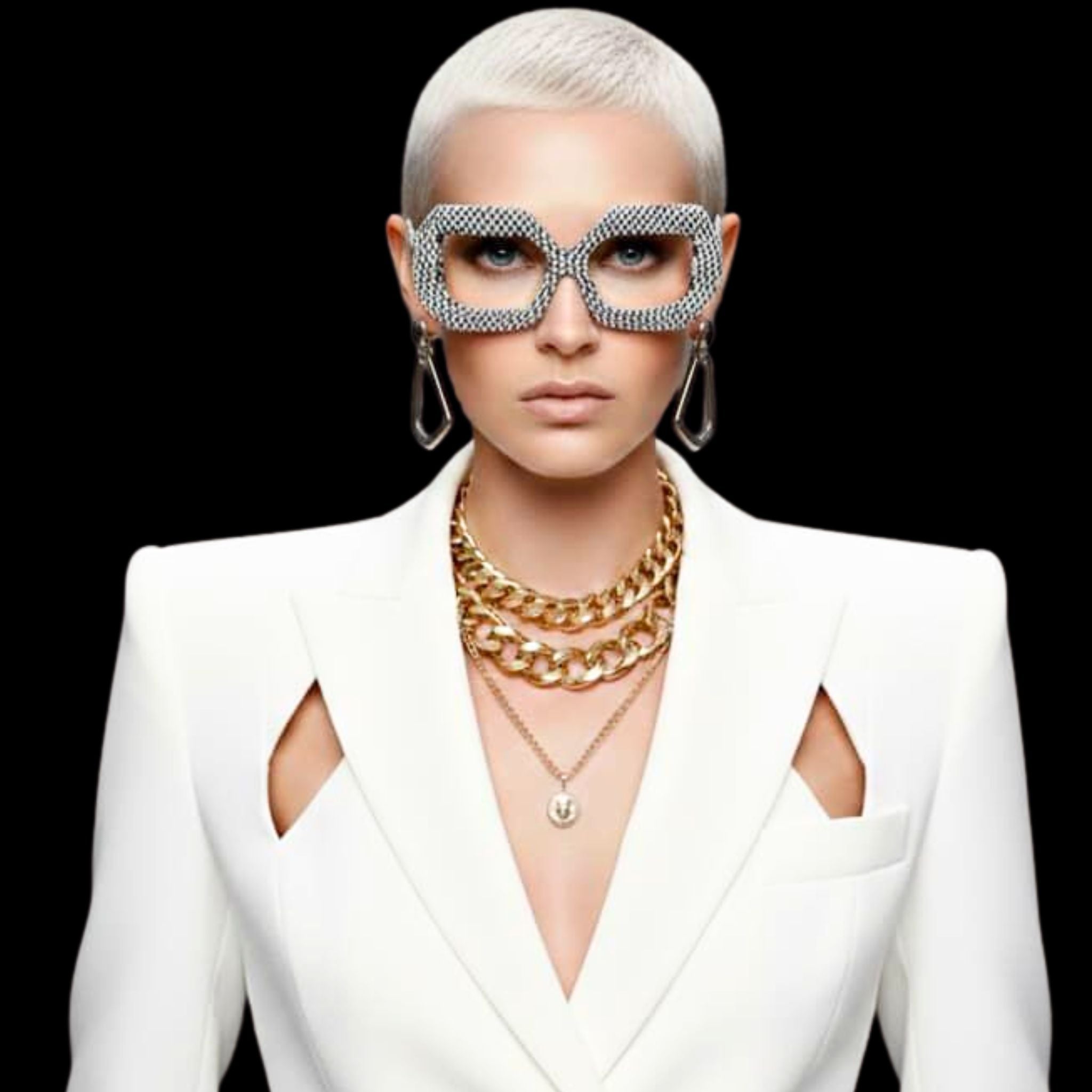 Prescription glasses elegantly displayed with a morning coffee.