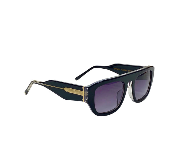 Designer Tinted Frames- Stylish UV Protection Eyewear- Polished Acetate Sunglass Frames- Tinted Lens Fashion