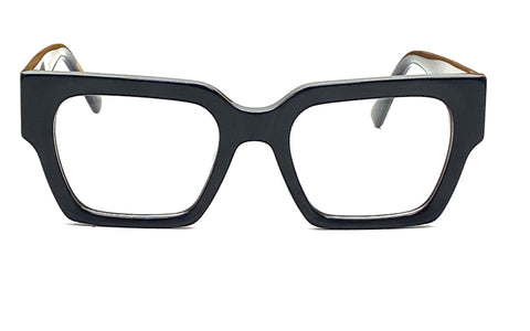 RAVEN Optical Frames - Acetate Eyewear- CR39 Clarity Lenses- U-Fit Bridge Design- 5-Barrel Hinges- Clear Vision Eyeglasses