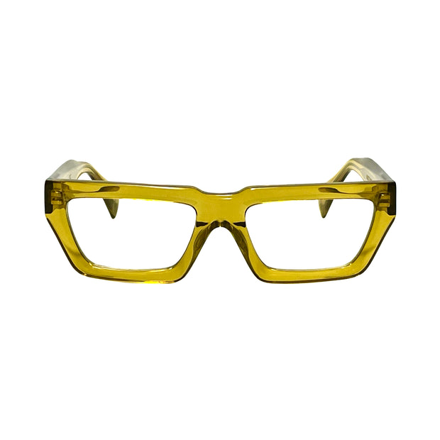 BLITZ Eyewear - Acetate Optical Frames- U Fit Bridge Glasses- Flash Gold Mirror Coating