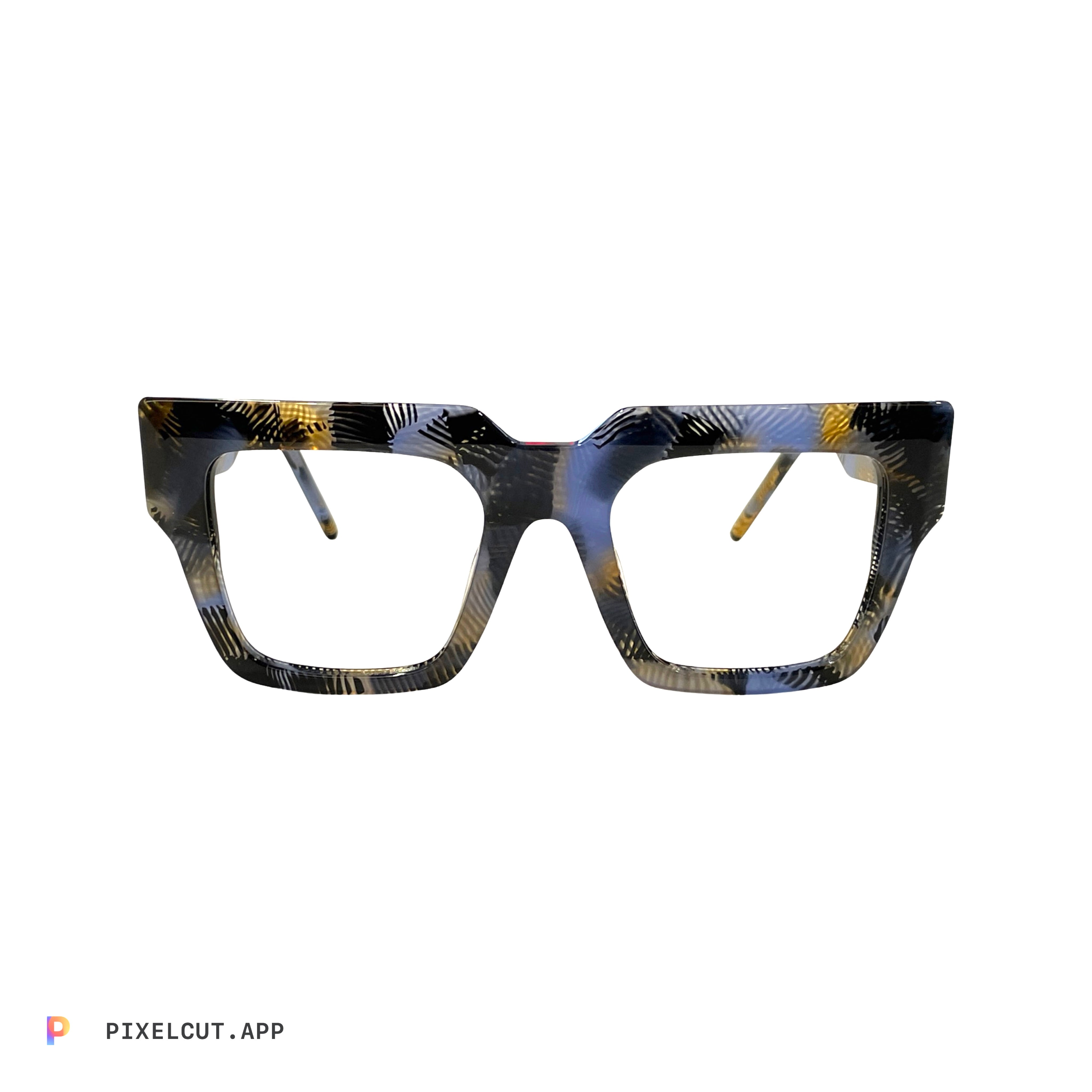 Valiant Optical Eyeglasses - prescription glasses near me - A pair of patterned glasses, showcasing a stylish design.