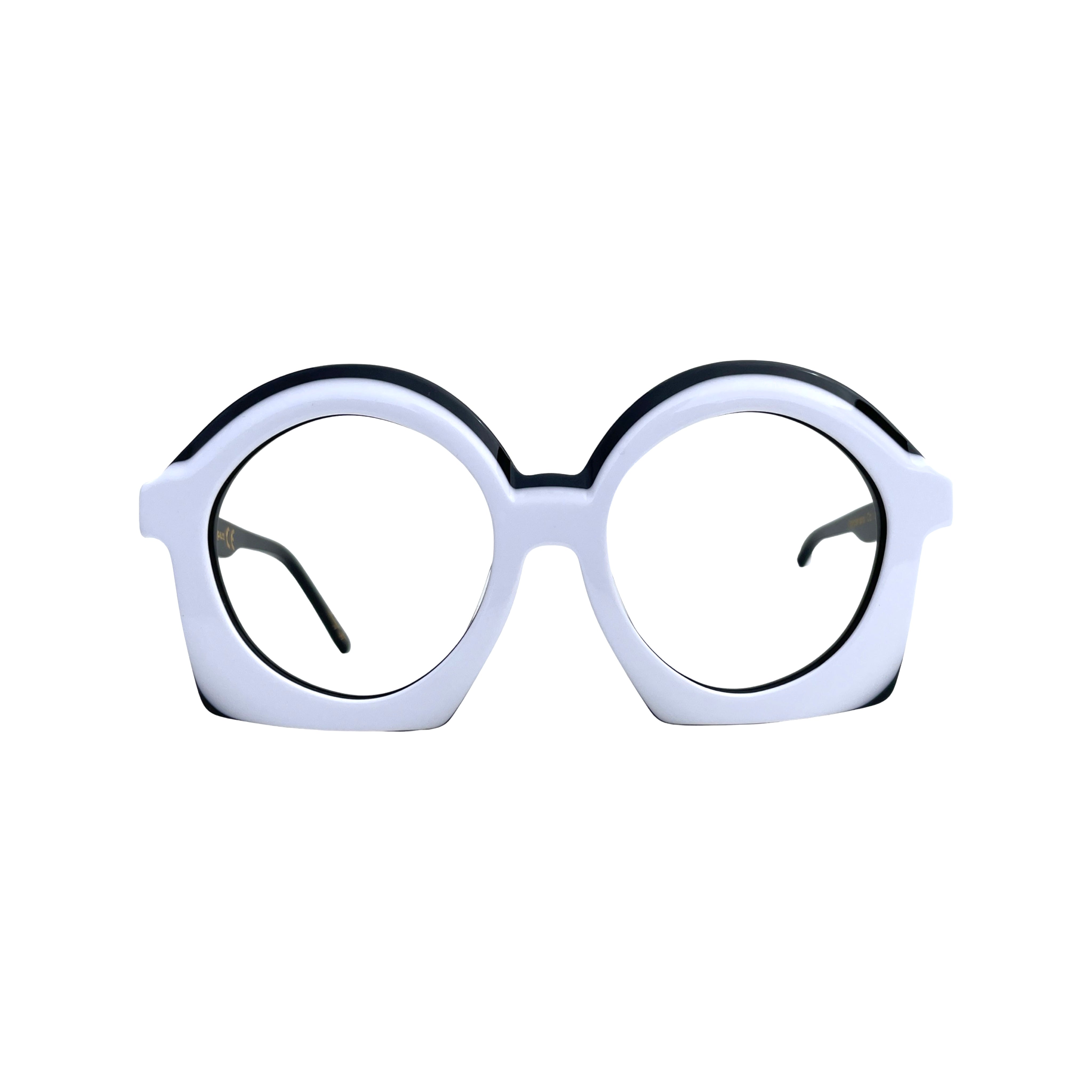 Polycarbonate Lenses in Wonderland Optical Frames - Front View of Wonderland Acetate Eyewear - U-Fit Comfort Bridge on Wonderland Glasses