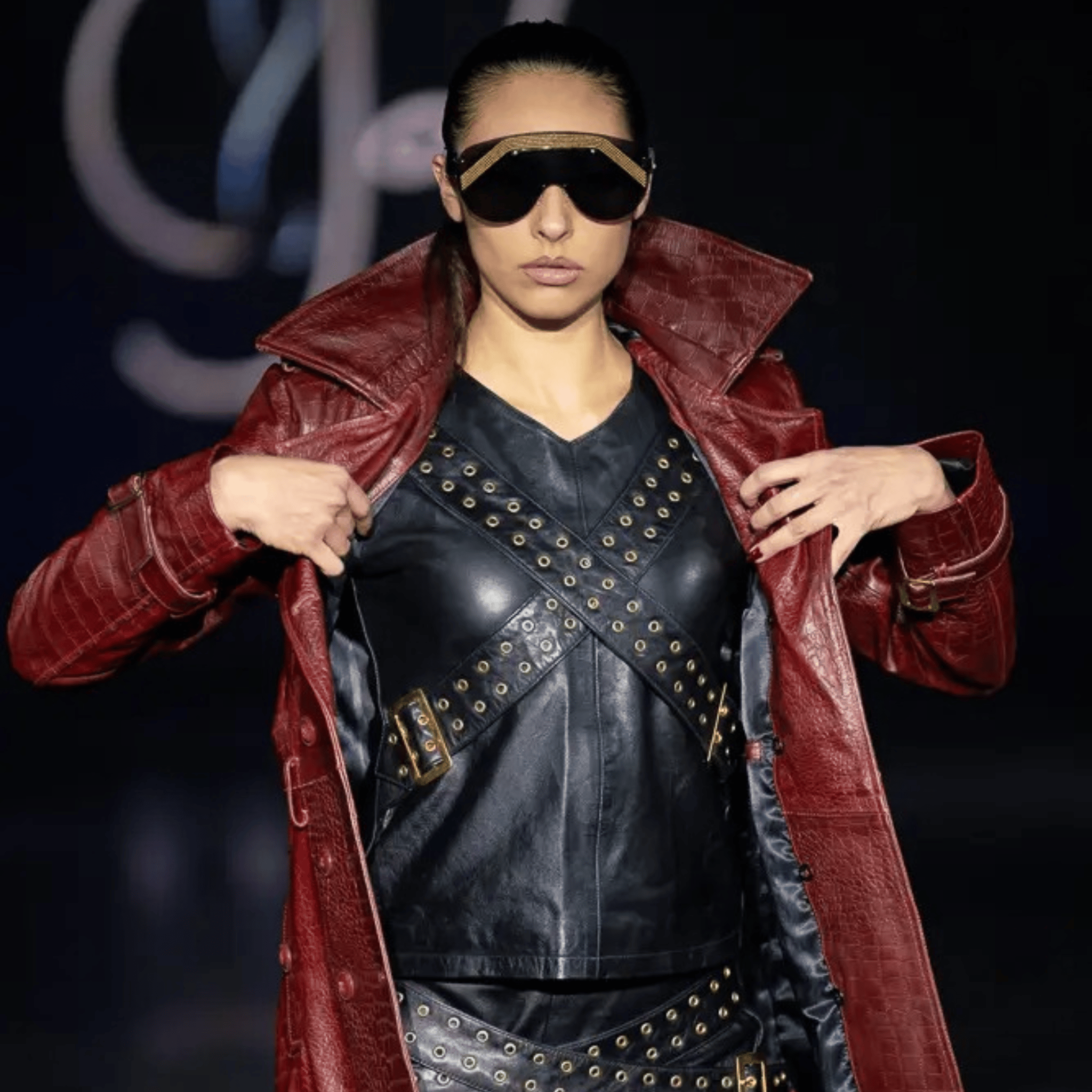 womens fitted leather dress modern back zip design kazoku - premium lambskin leather trench coat for women tailored fit