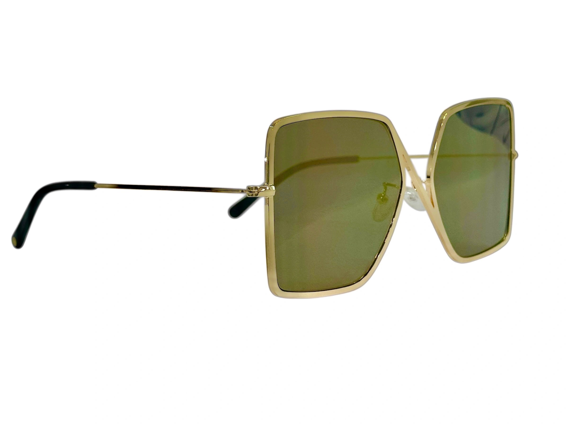Gold Aviator Sunglasses - Unisex Gradient Shades- High-End Sunglasses