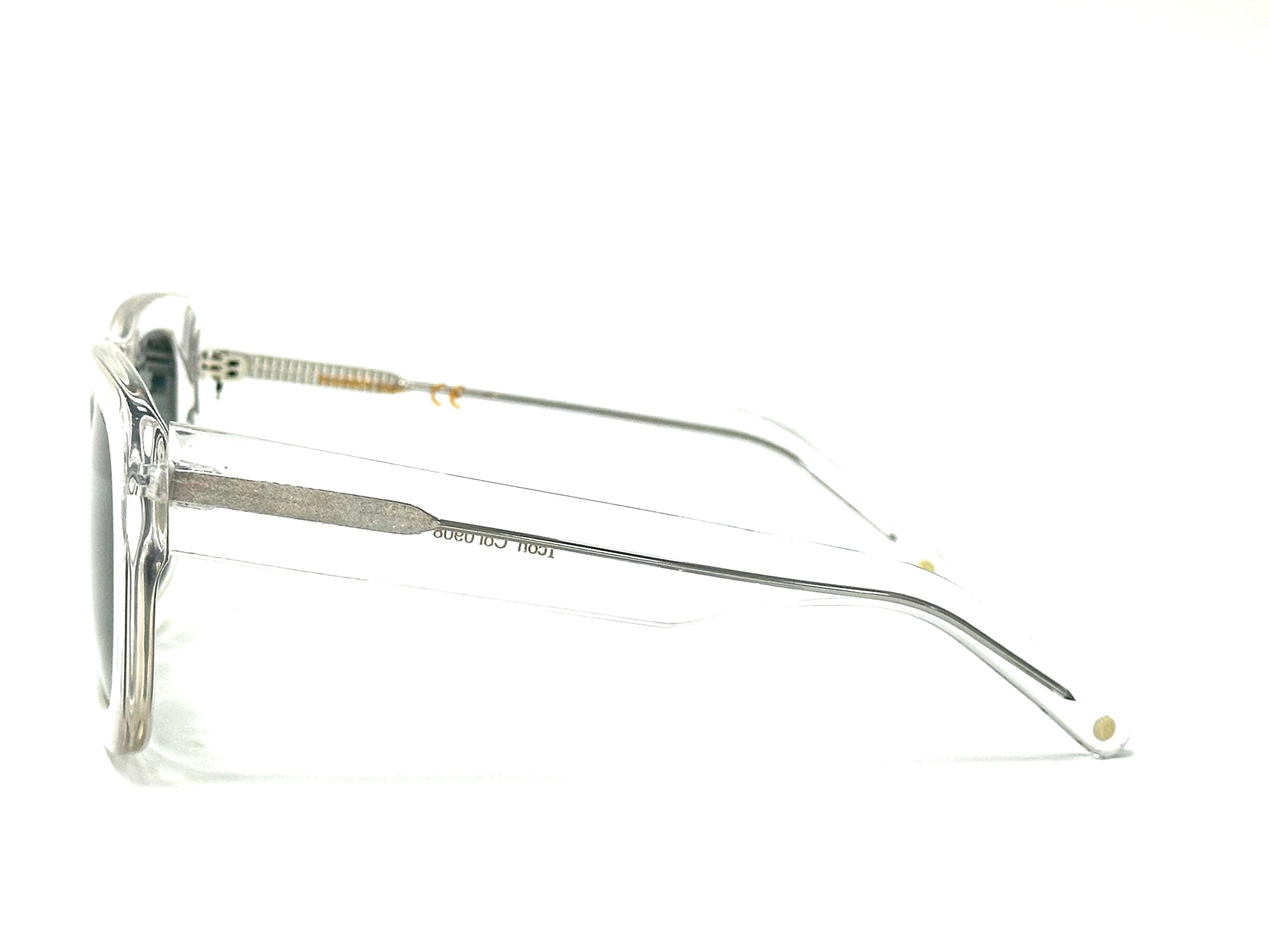 Clear sunglasses with metallic frame - top eyewear for fashion - forever forword - kazoku lunettes eyewear near me - boston top eyewear 