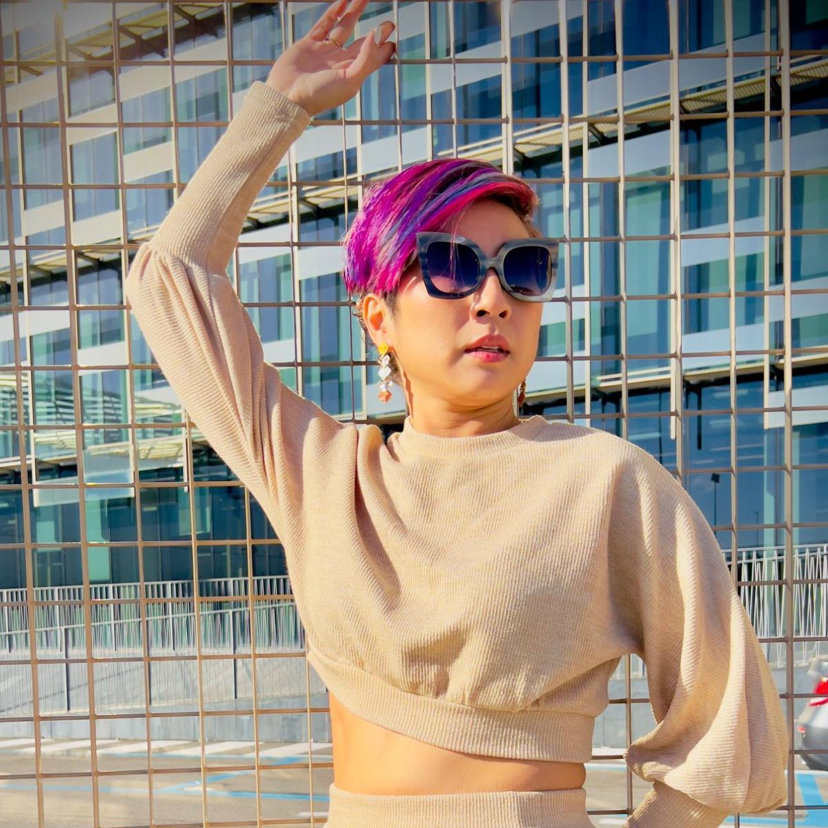 After Party 1 sunglasses with grey CR39 lenses and genuine horn frames by Kazoku Lunettes