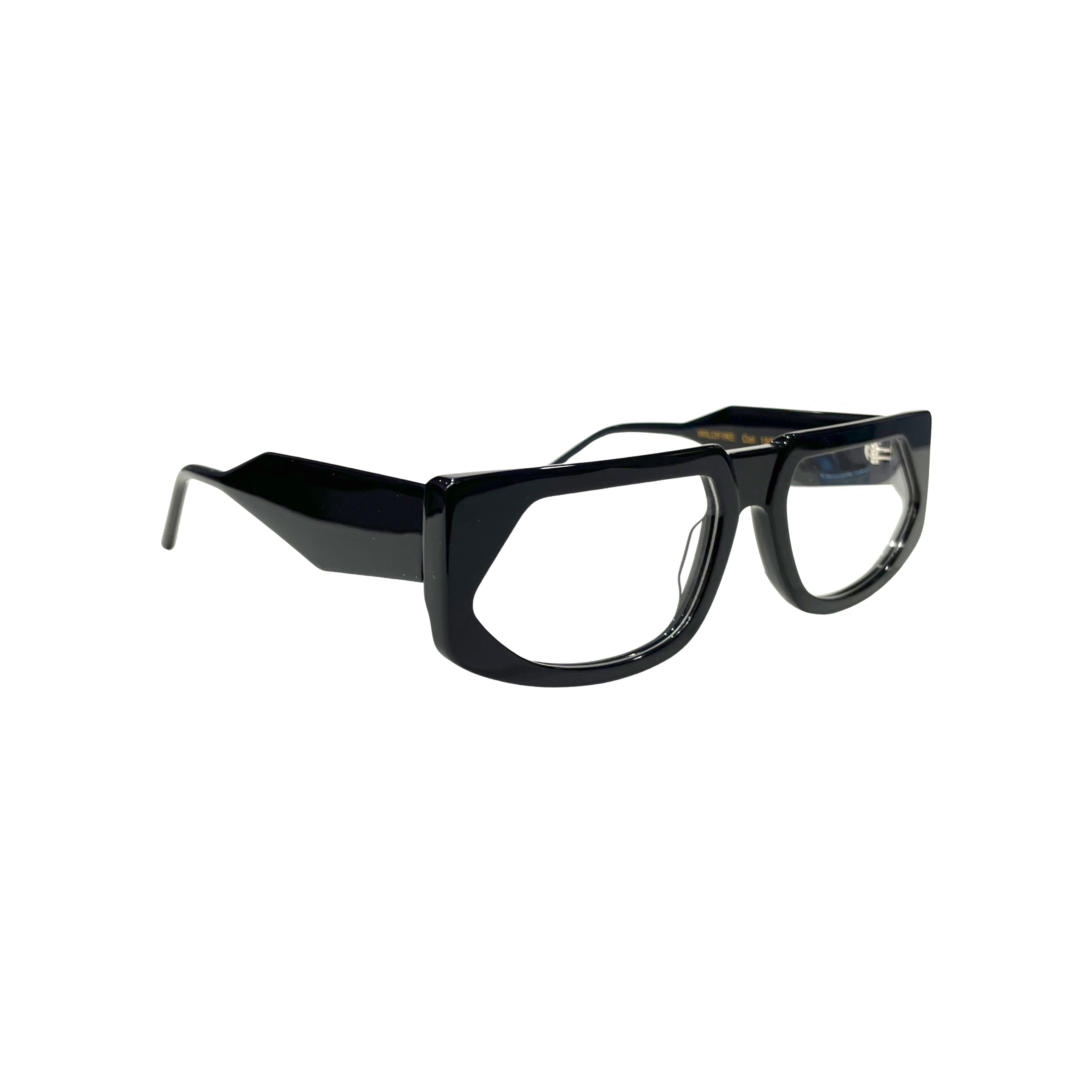 Black Wildfire Modern glasses with a universal bridge fit for women fashion - Durable eyewear designed for long-term daily wear and comfort