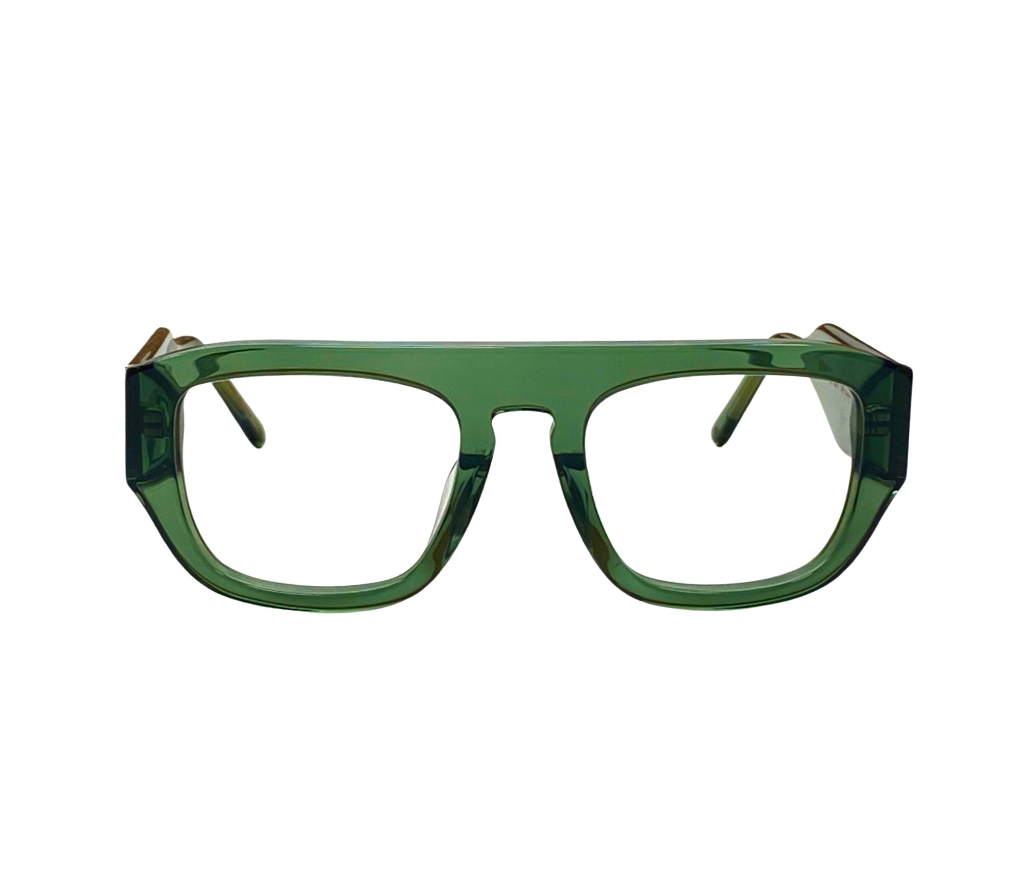 Premium Acetate Frames- Anti-Glare Optical Frames- Comfortable Nose Support- Polycarbonate Clarity Lenses