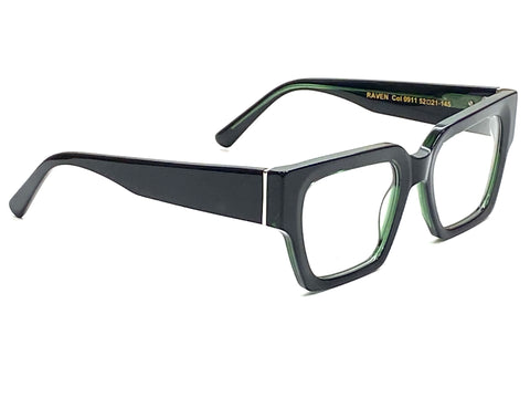 RAVEN Clarity Eyewear- U-Fit Bridge Eyeglasses- Clear Vision Glasses- Eyewear for Comfort