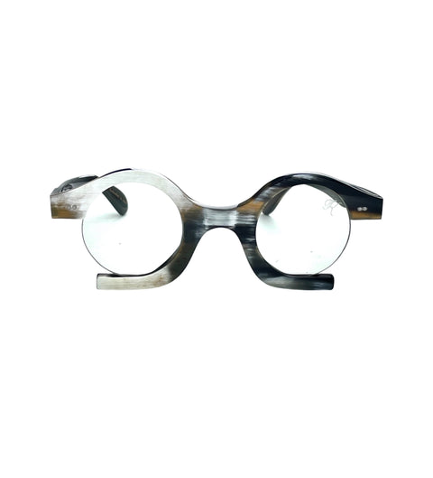 BOMBASTIC Eyewear - Limited Edition Glasses- Horn Frame Optical- Handcrafted Eyeglasses- Exclusive Texture Frames- Genuine Horn Eyewear- Black Horn Frames