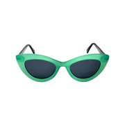 ymophane Sunglasses -
Acetate Frames with Solid Grey Lenses