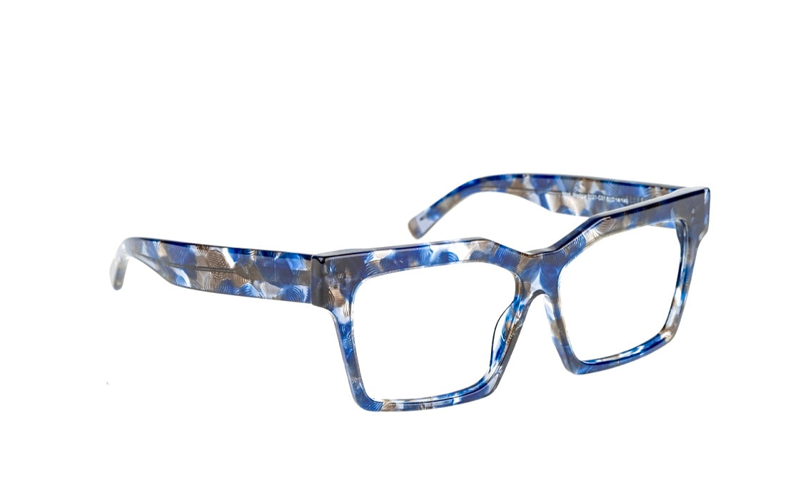 Acetate Eyewear U Fit Bridge Design Polycarbonate Lenses UV Protection Glasses Scratch-Resistant Frames Anti-Reflection Coating Eyewear for Fashion Premium Acetate Frames Clear Vision Eyeglasses
