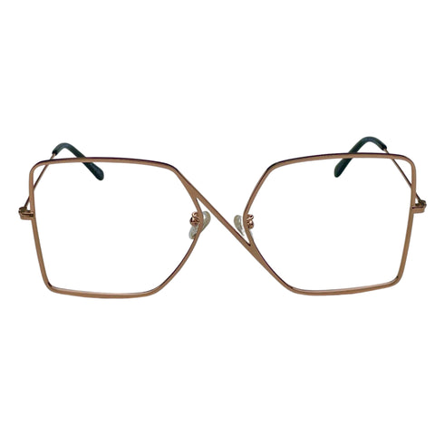 UV Protection Glasses- Eyewear for Fashion- Premium Metal Frames- Clear Vision Eyeglasses