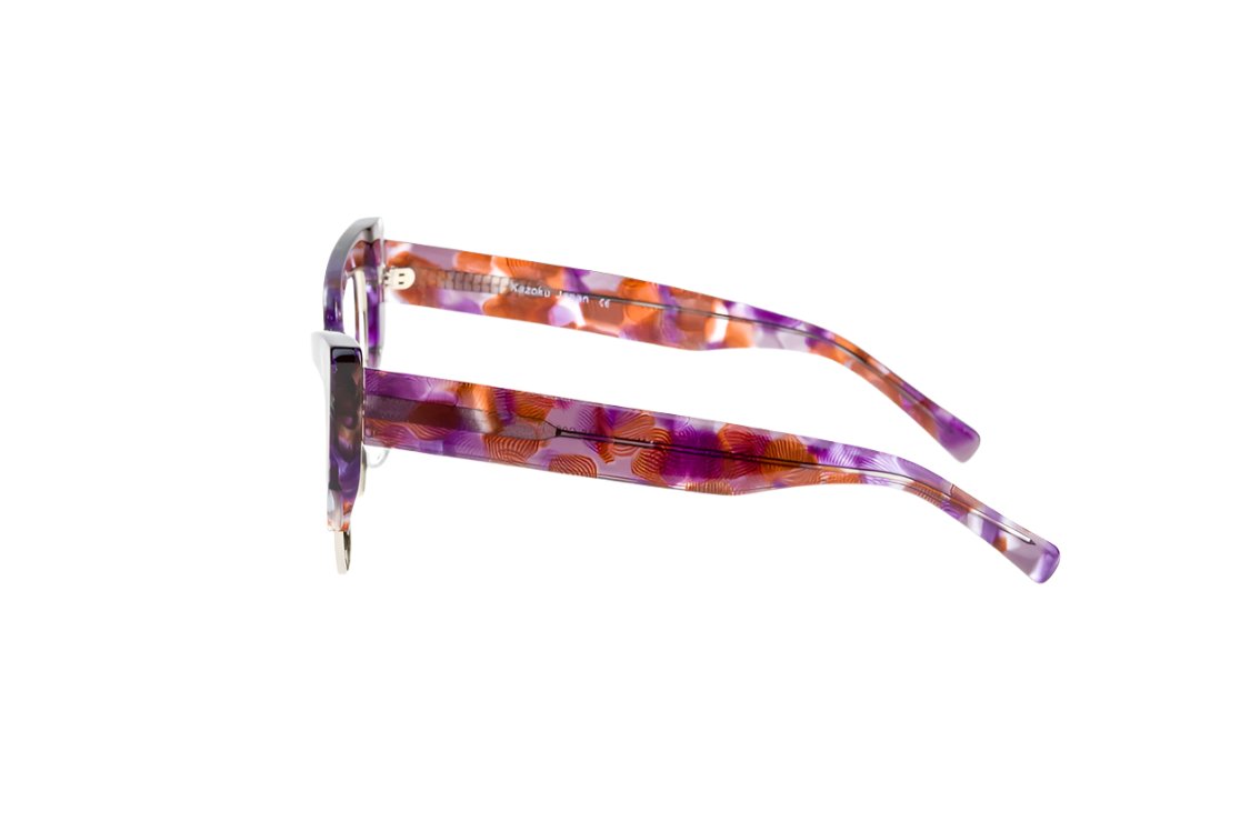  Monica glasses displayed in a professional fashion designer - Monica optical adjustable nose pads matter for different nose shapes