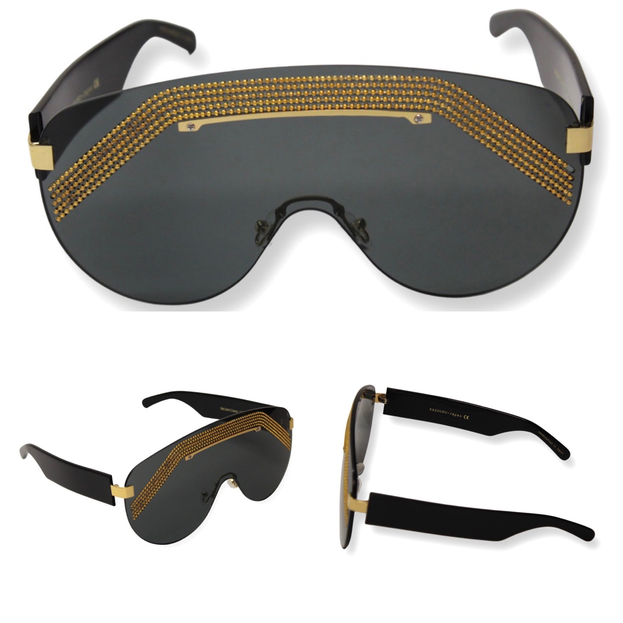 Relentless the Oversized coverage provided by shield lens sunglasses - Limited availability shield glasses with solid grey tint

Monoblock design eliminating traditional frame joints

Special edition shield eyewear for bold fashion statements

