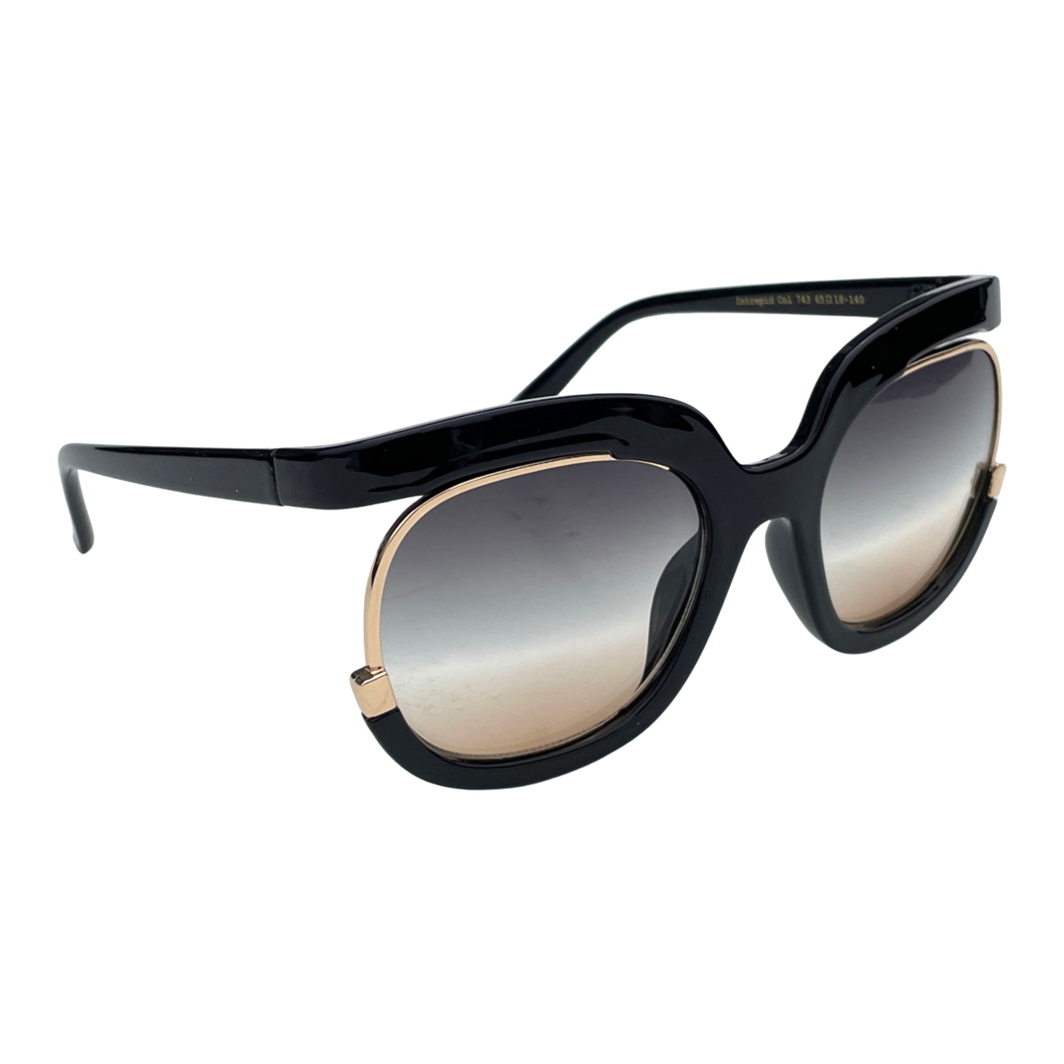 Durable Polycarbonate Material of Intrepid Frames - Intrepid Gradient Sunglasses Side Angle