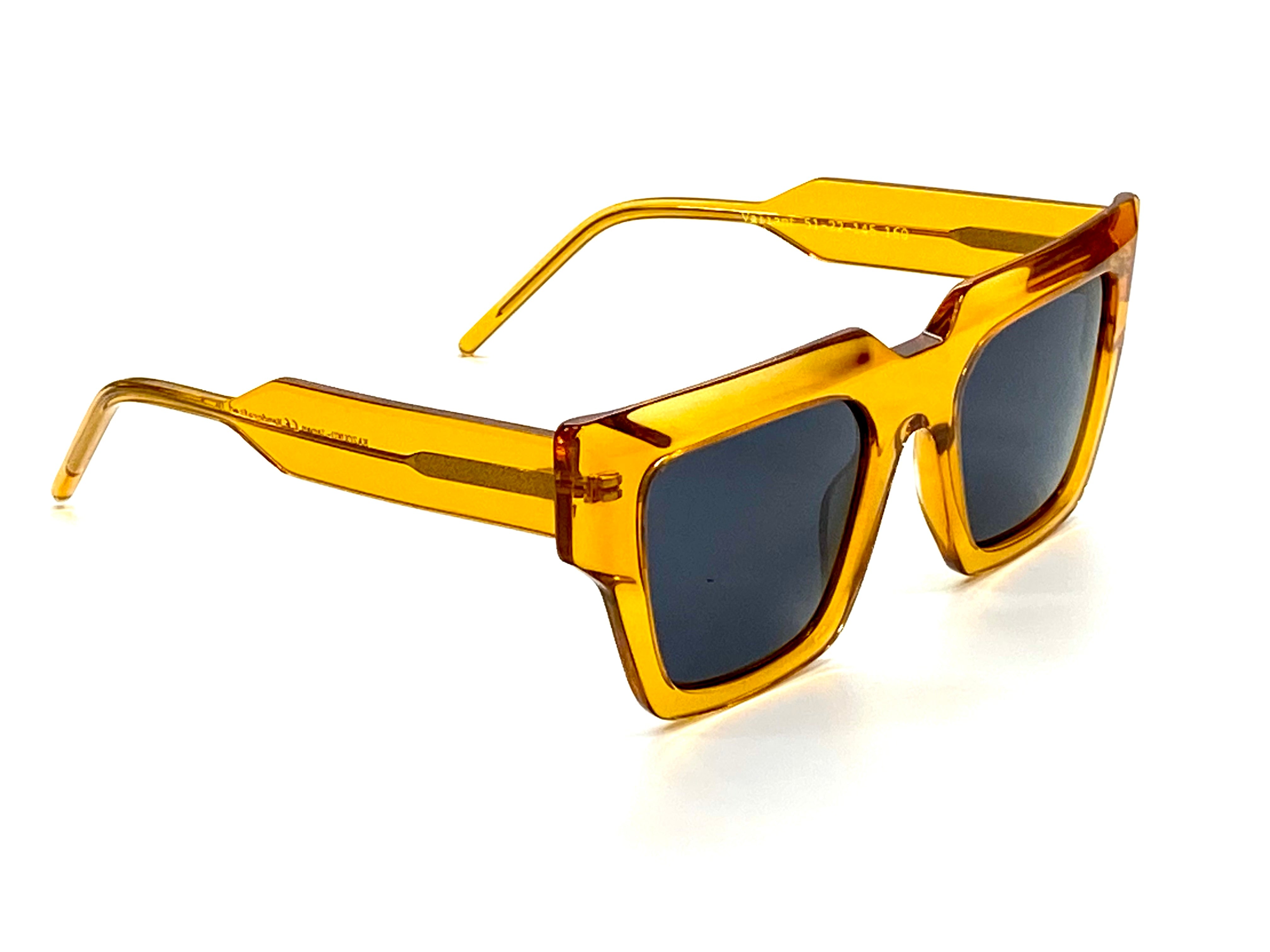 UV Protection Style - Lens reflecting scenery without distortion - daily fashion eyeglasses - women fashion yellow sunglasses