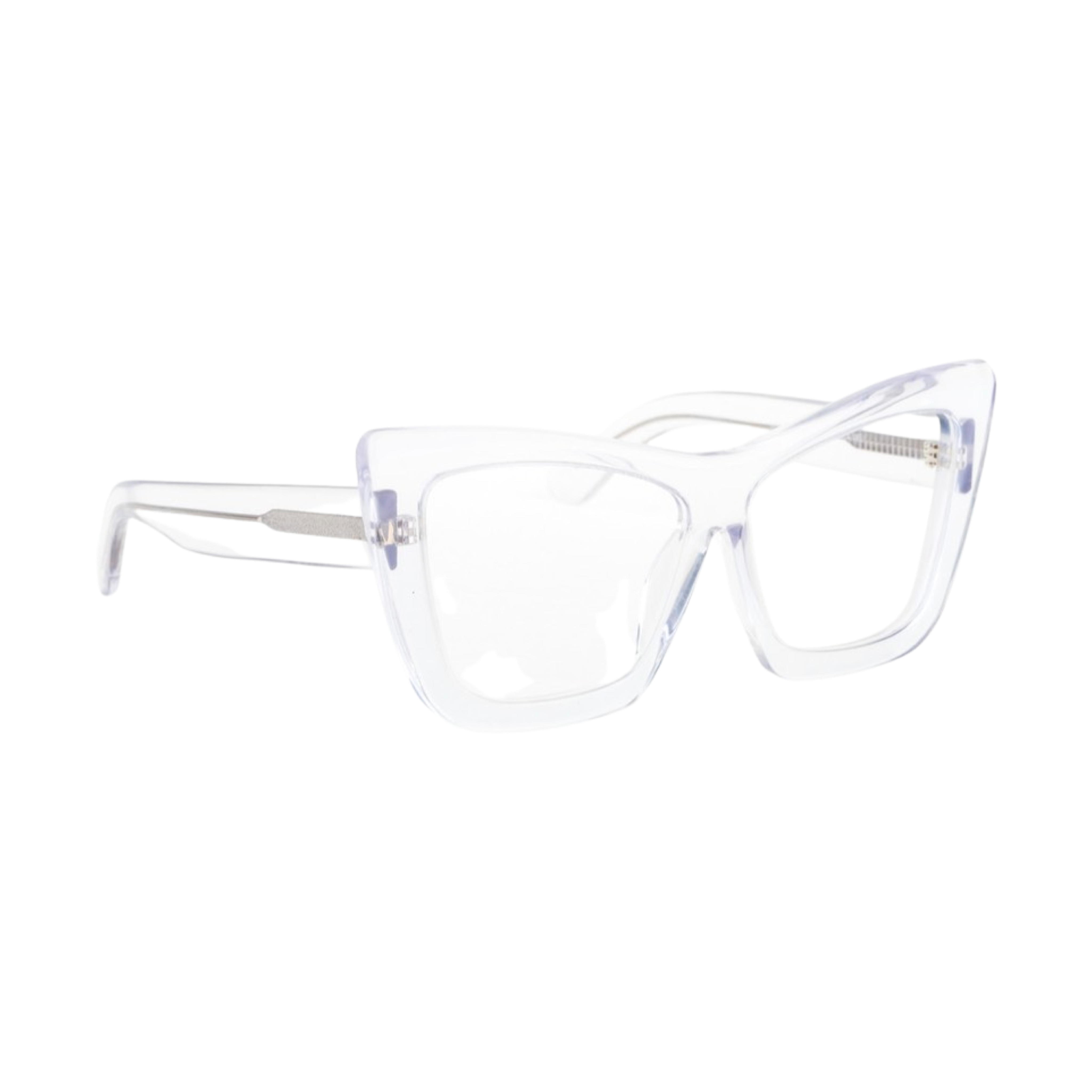 White Lightweight acetate frames with flexible hinge technology - How flexible hinges prevent temple breakage over time